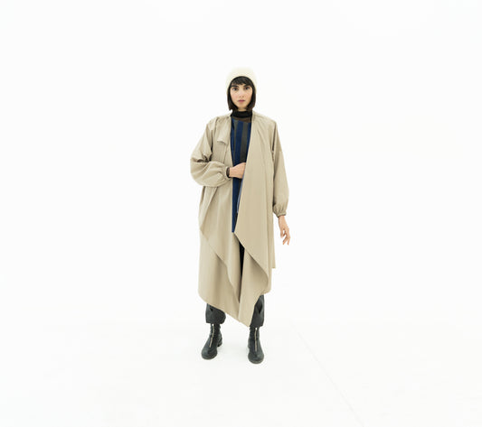 LIGHT PALETTE CREAM RAINCOAT